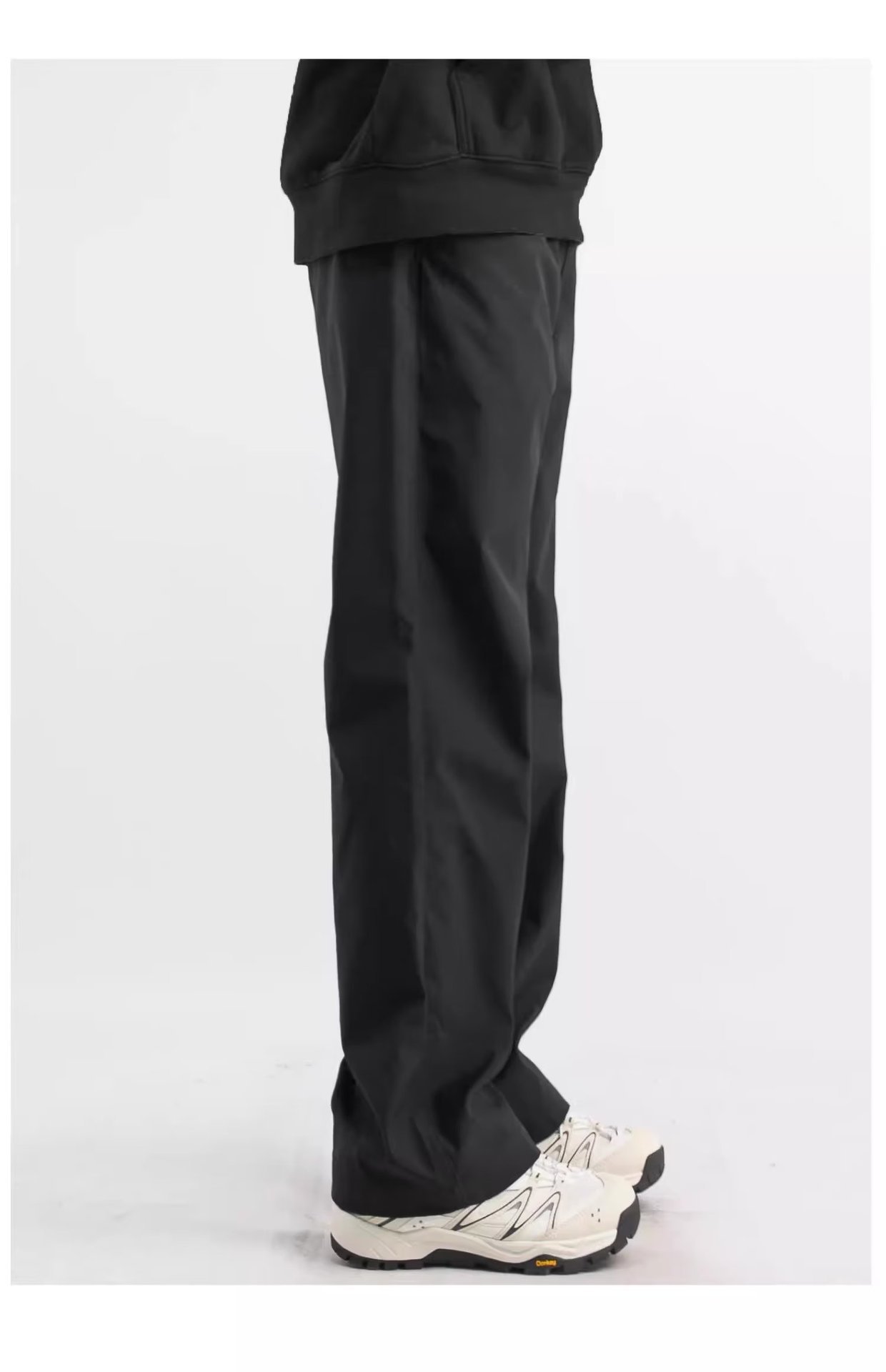 冲锋裤男裤秋季潮流宽松休闲裤直筒裤机能裤长裤运动裤子男生黑色详情14