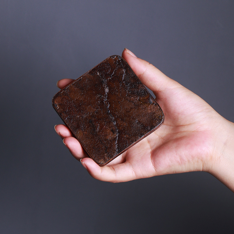 安吉梅鹿竹石面茶托盘 石面茶盘 石头制作竹工艺品 斑竹大漆国潮制品详情33
