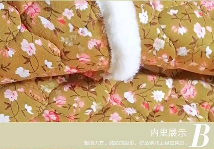 Choyin mesh chaqueta acolchada bandeja de cierre tang chaqueta de algodón noreste chaqueta de algodón grande flor chaqueta de año nuevo chaqueta chaqueta de algodón estilo chino étnico mujeres pic 12