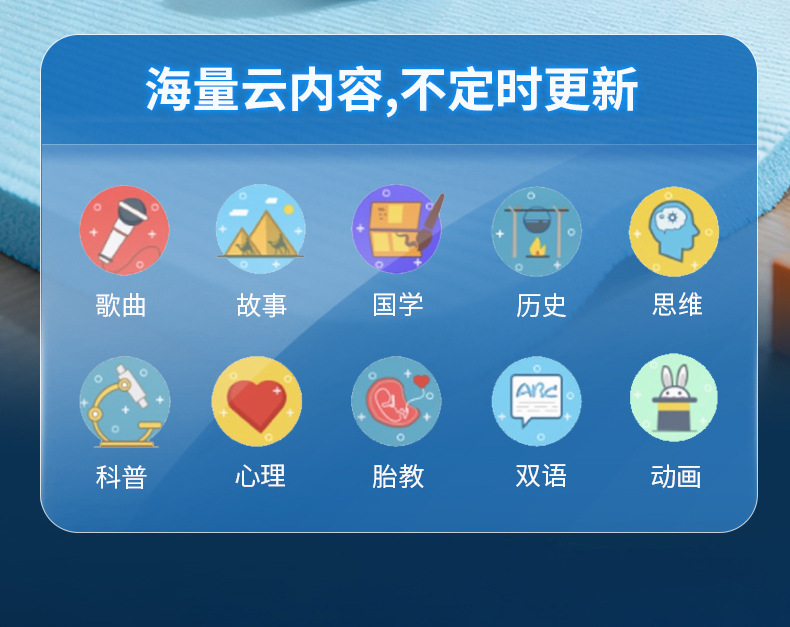 跨境外贸AI人工智能儿童聊天故事学习机对话益智陪伴礼物机器人玩具益智智能玩具详情11