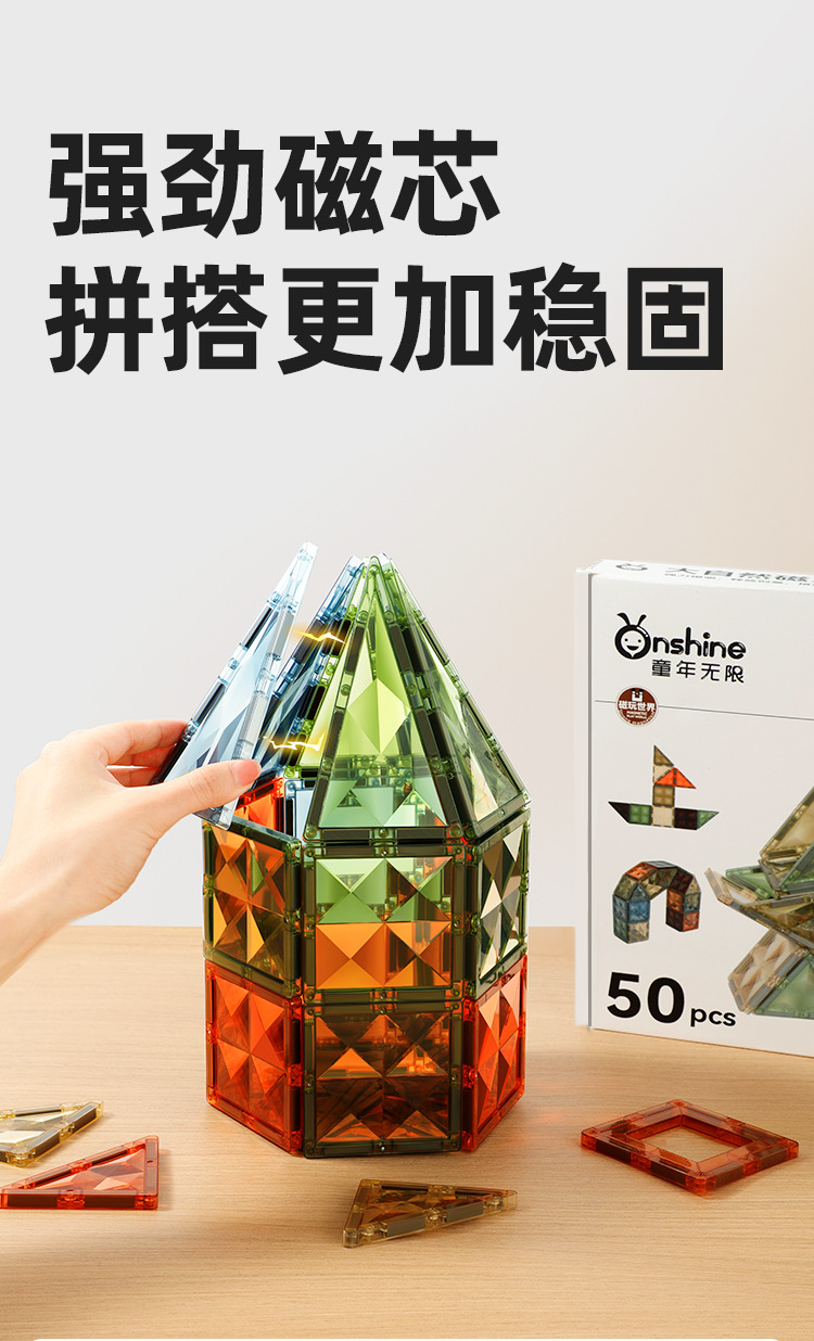 ONSHINE/ Childhood Infinite Nature Color Magnetic Sheet Educational Toy 3D Color Window Magnetic Sheet Birthday Gift pic 2