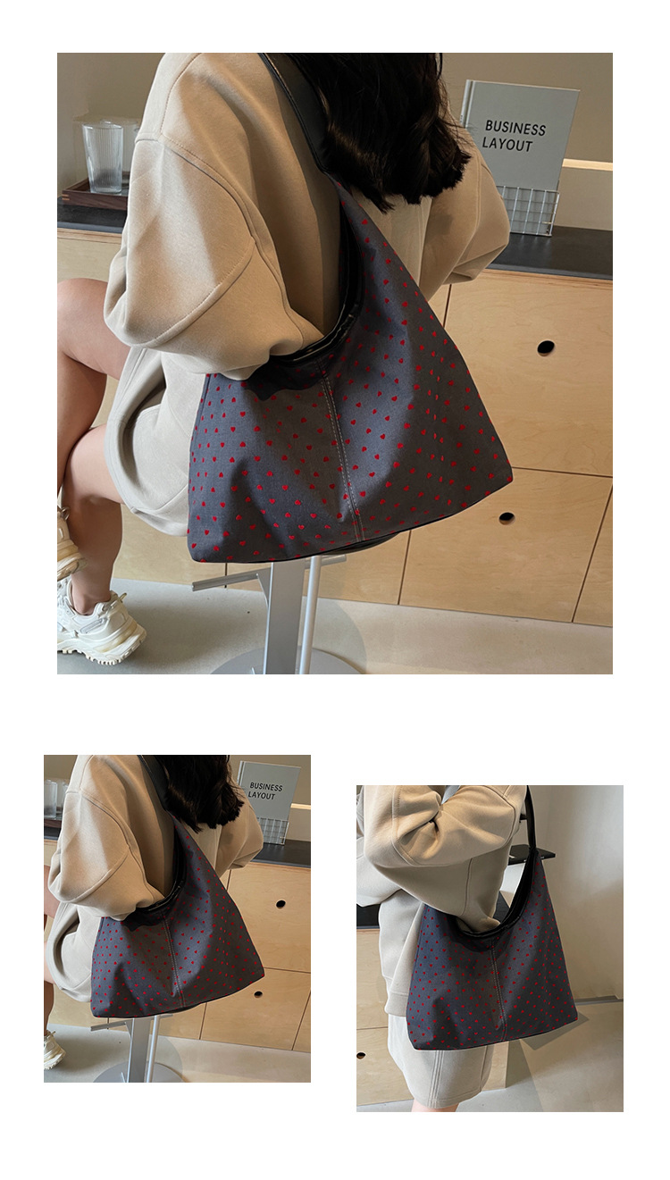 通勤大容量女包新款流行波点单肩包时尚百搭托特水桶包都市斜挎包详情11