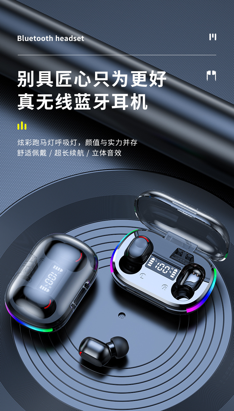 蓝牙耳机适用于华为安卓苹果无线久戴不痛迷你重低音高音质详情1