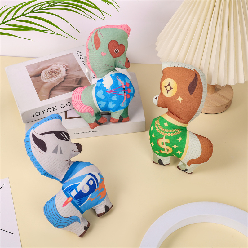 Dog toys, plush, vocal pets, teddy, Corgi, printed pony, teething, biting, boring, interactive products pic 1