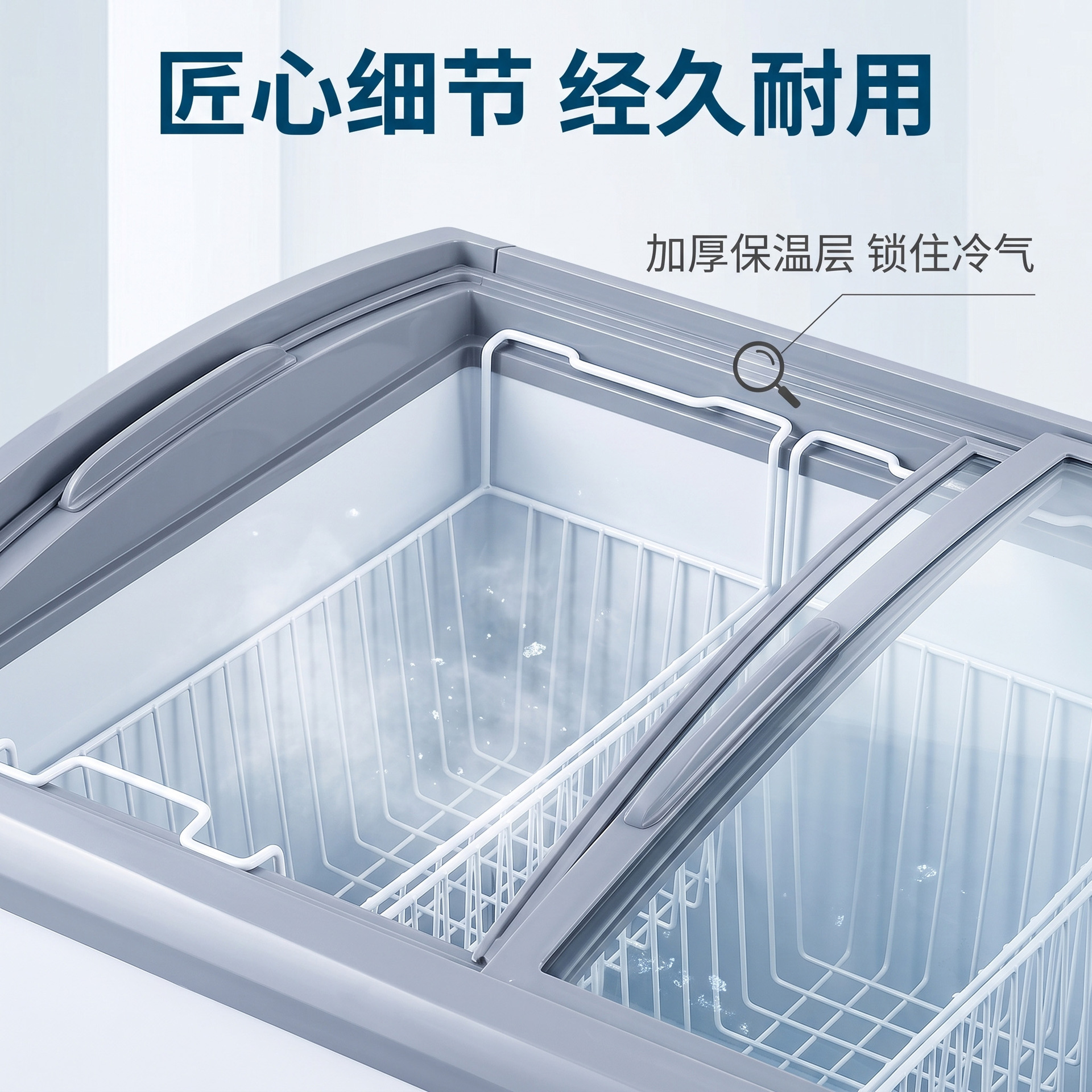 商用雪糕柜弧形玻璃展示柜便利店超市冰淇淋卧式低温冷冻保鲜冷柜详情5