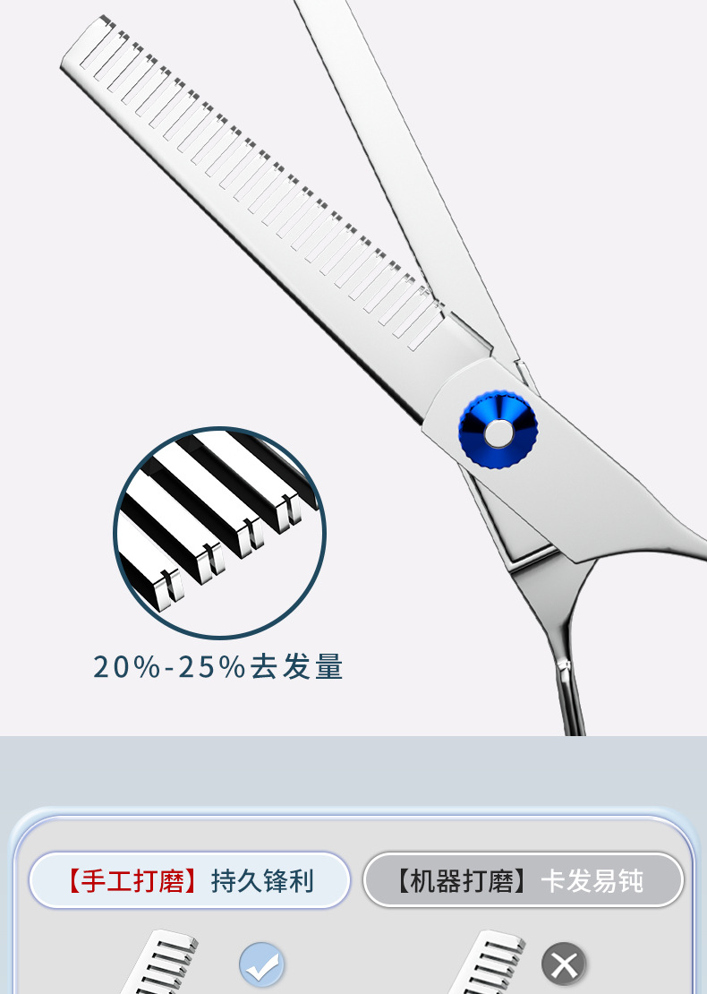 家用理发剪美发剪刀牙剪专业打薄剪刘海神器自己剪头发碎发剪套装详情5