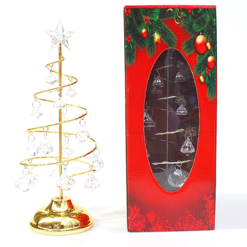 Christmas decorations, gifts, electroplated ironwork trees, LED illuminated crystal Christmas trees, crystal display stands, ornaments, night lights pic 25