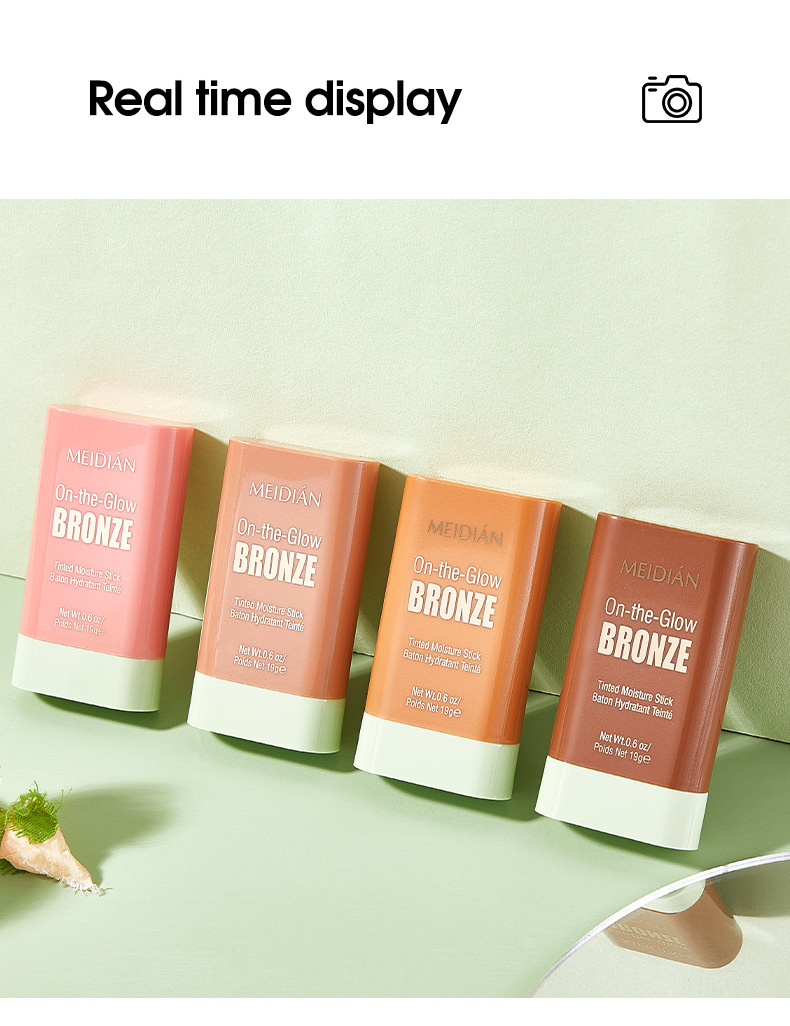 【 Cross-border Exclusive 】MEIDIAN Blush Sticks, Facial Makeup, Highlighter Contouring, Swelling Blush wholesale pic 16