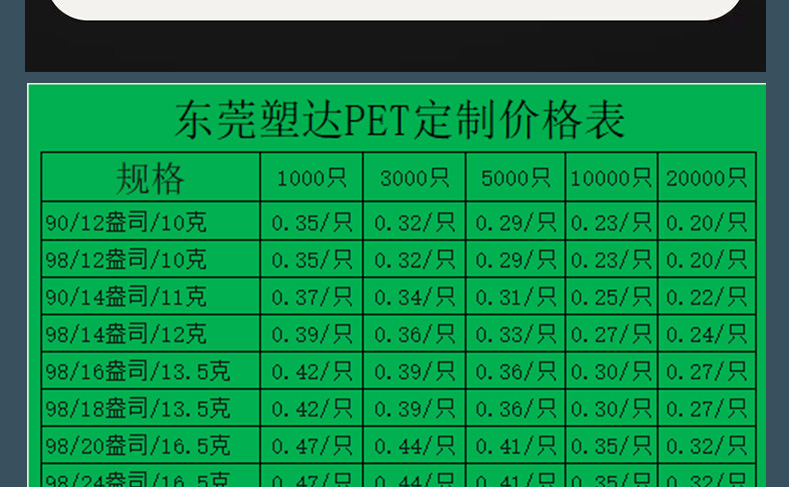 98口径加厚咖啡杯一次性外带打包杯pet塑料u型奶茶杯冷饮品带盖子详情24