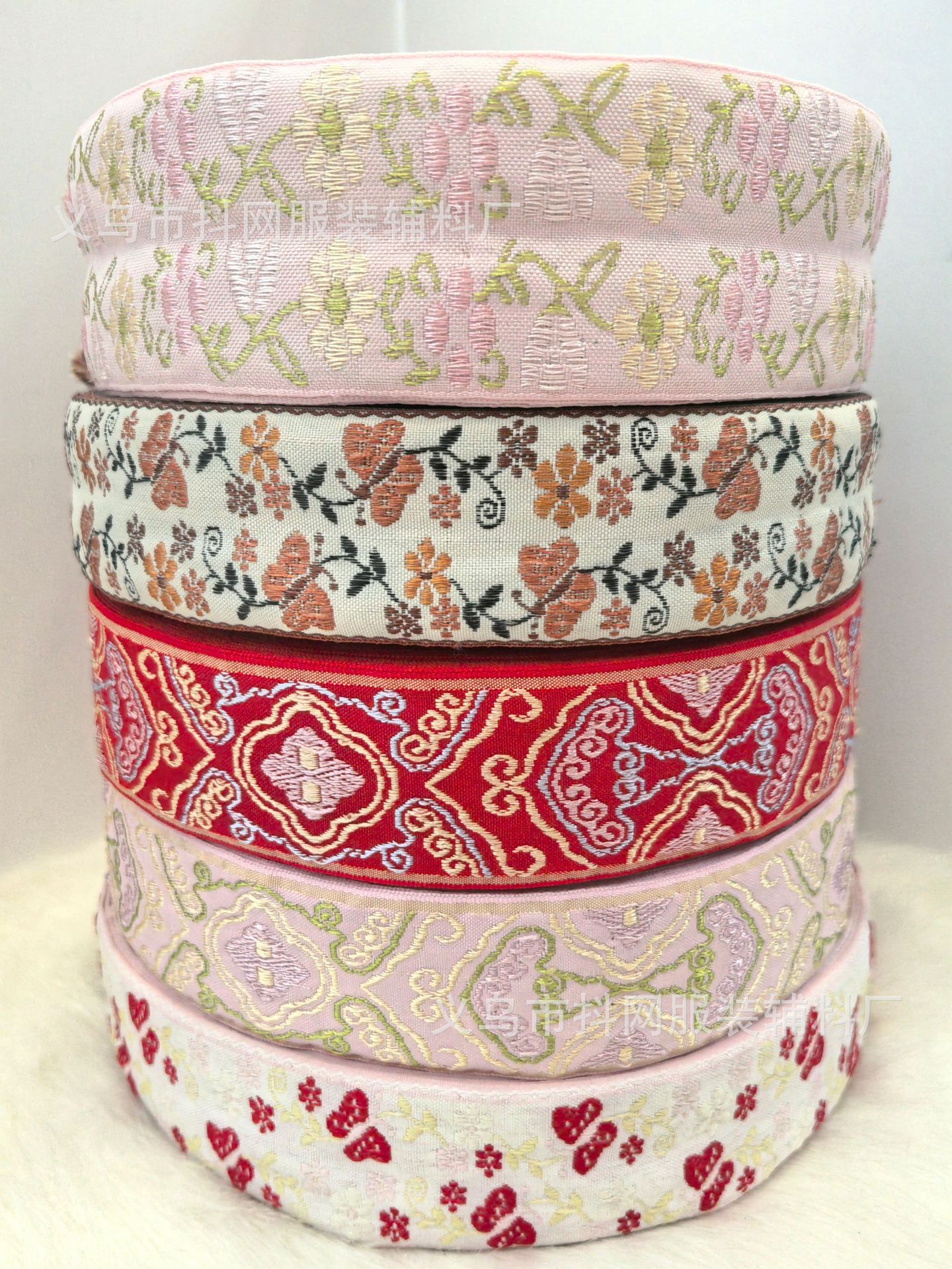4 cm fashionable little flower butterfly handmade DIY bow webbing Hair accessory headwear edge strap gift box packaging strap pic 2