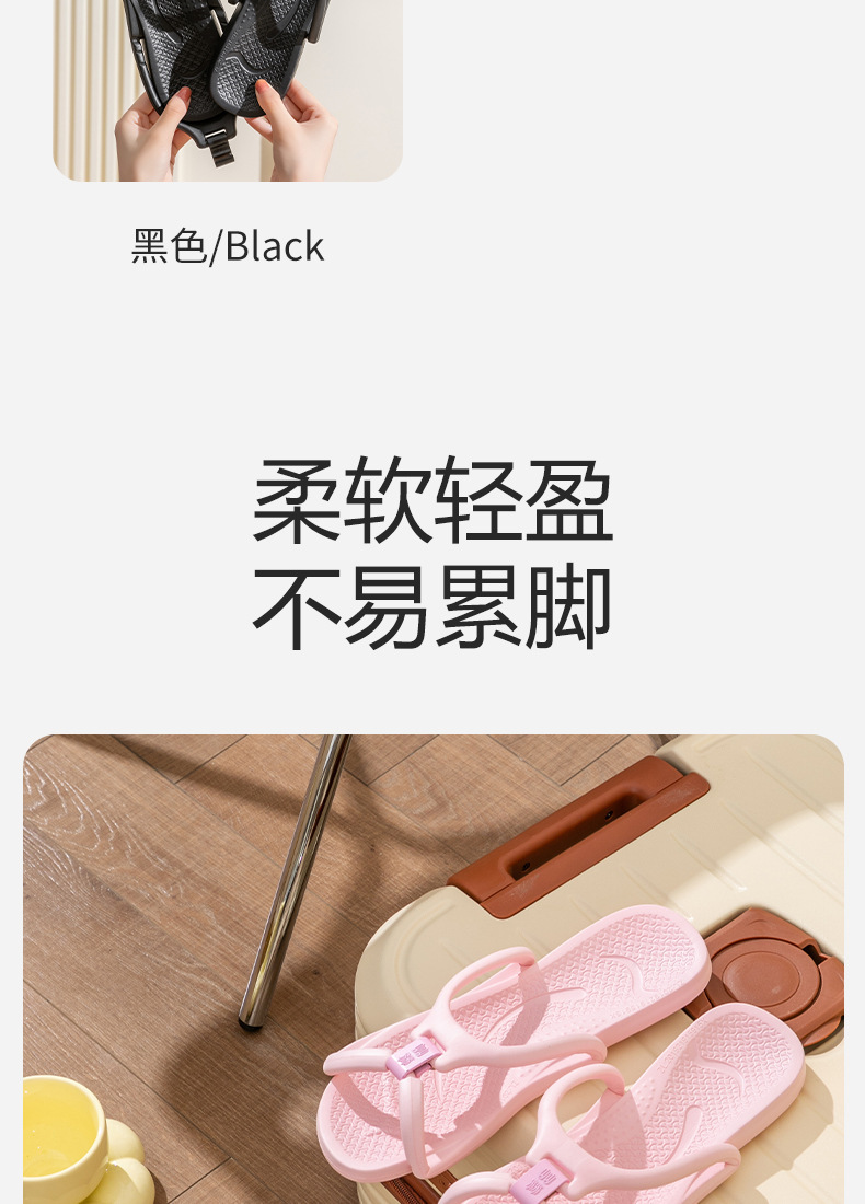 旅行便携式折叠拖鞋女新款出差专用浴室可洗澡防滑旅游沙滩凉鞋男详情13