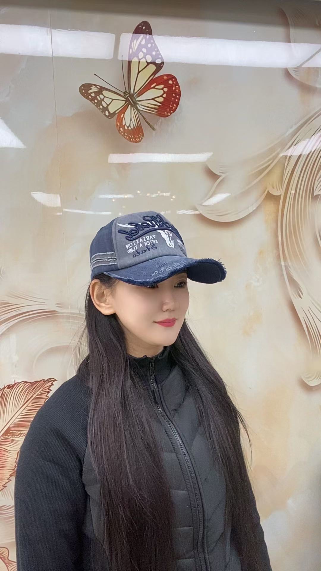 嘻哈棒球帽批发新款休闲百搭牛仔布做旧鸭舌帽字母刺绣现货棒球帽详情8