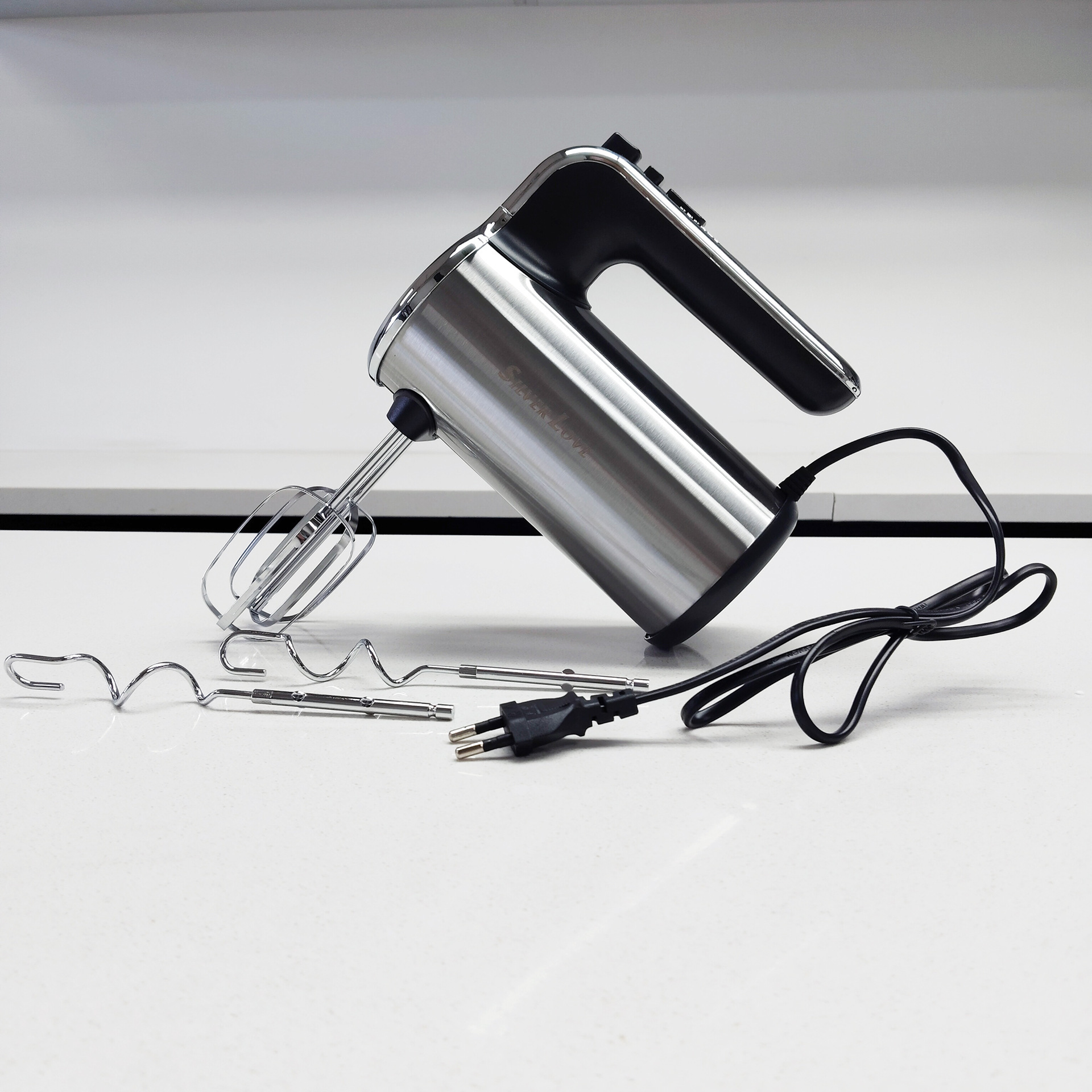 Cross-border foreign trade British and European standard electric stainless steel mixer, dough mixer, chef cream mixer, electric egg beater Z209 pic 5