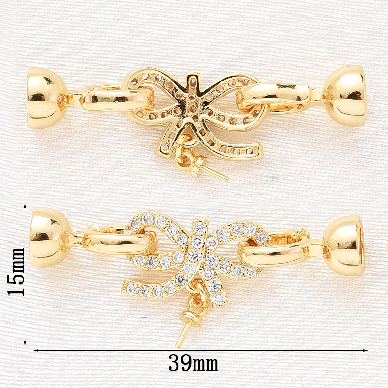 Zhuji pearl necklace buckle 8-shaped buckle, handcrafted end buckle, connecting buckle, mother-and-child buckle, sweater chain, universal buckle, DIY accessories pic 21