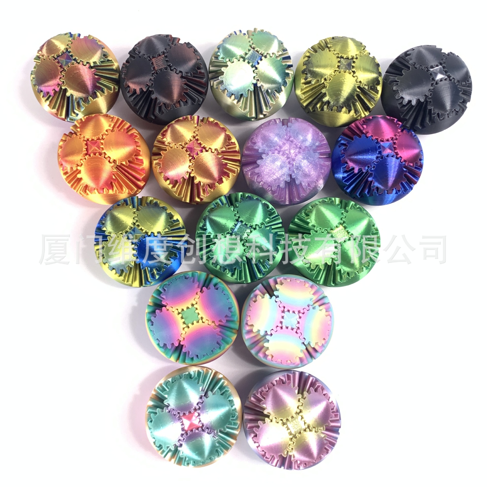 Explosivo creativo engranaje bola giratoria 3d impresión juguete Gear Ball Spin Ball puzzle modelo juguete pic 1