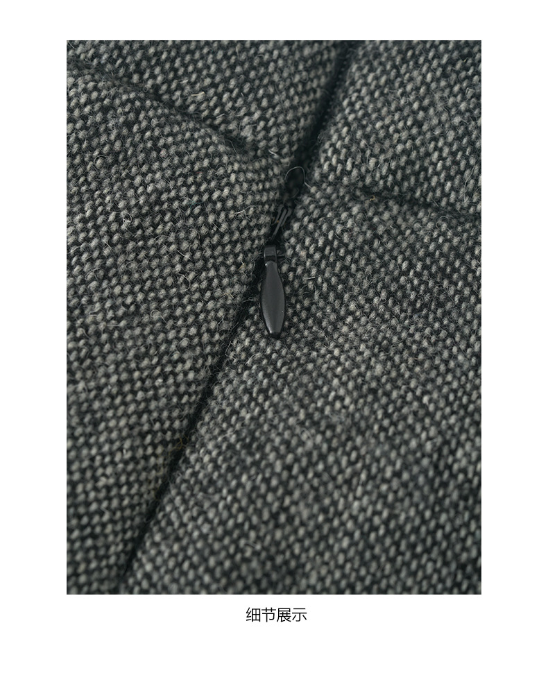 Huang Zheng's petite, high-quality, high-waisted skirt and pants for women in winter, Korean style, versatile and slimming, A-line body-hugging short skirt 541124 pic 37