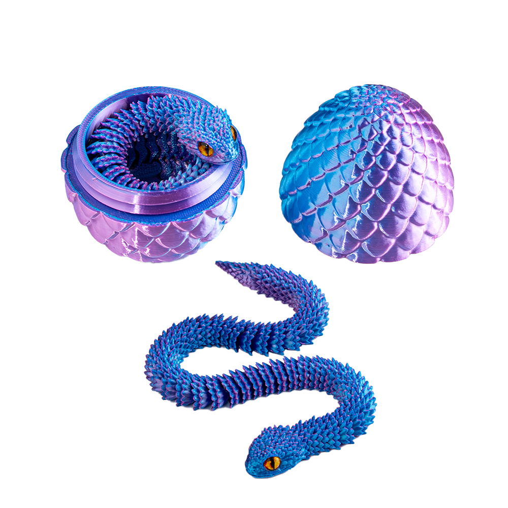 3d打印蛇蛋蝰蛇蛋龙蛋关节可活动摆件玩具模型详情14