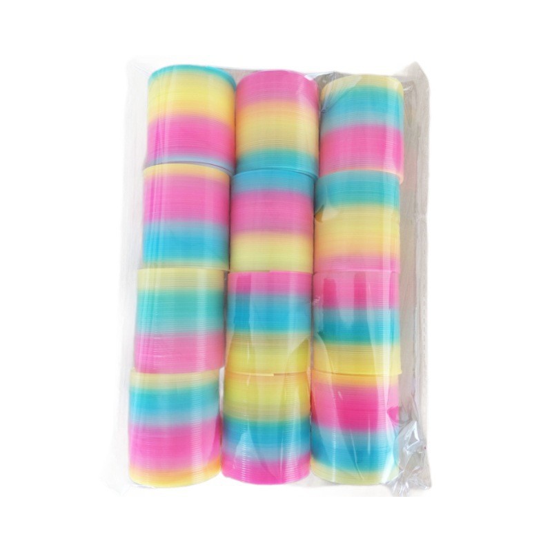 魔力彩虹圈迷你笑脸3.2x3.5CM叠叠乐七彩弹簧圈儿童玩具工厂批发详情36