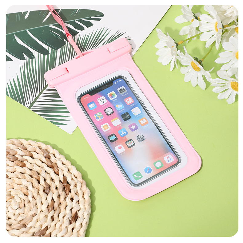 亚马逊热卖pvc通用手机防水袋户外漂流潜水游泳可触屏拍照8级防水详情21