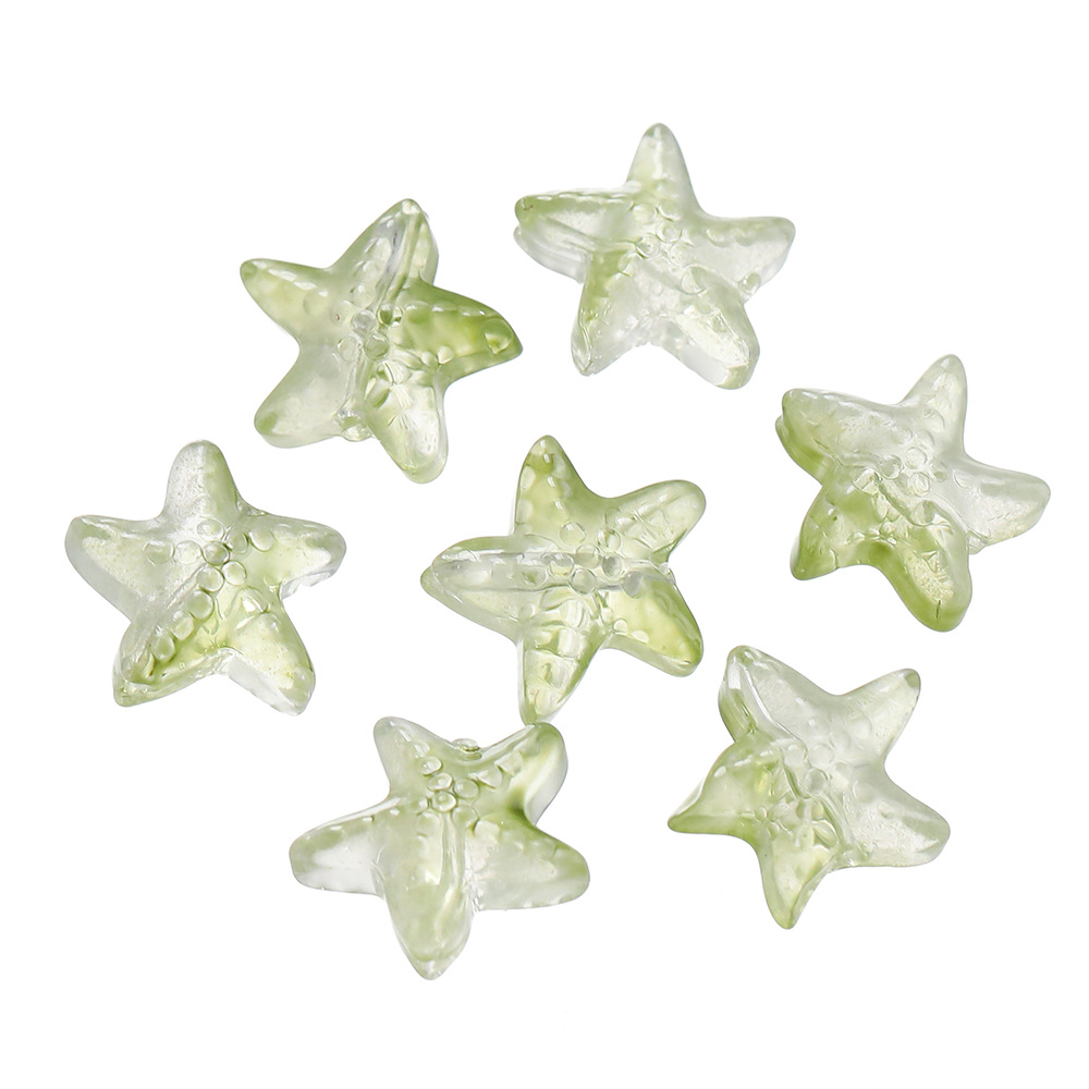 New product: approximately 15mm glass starfish beads, scattered glass bead holes, 1mm handcrafted diy bracelet, necklace and accessory pic 26