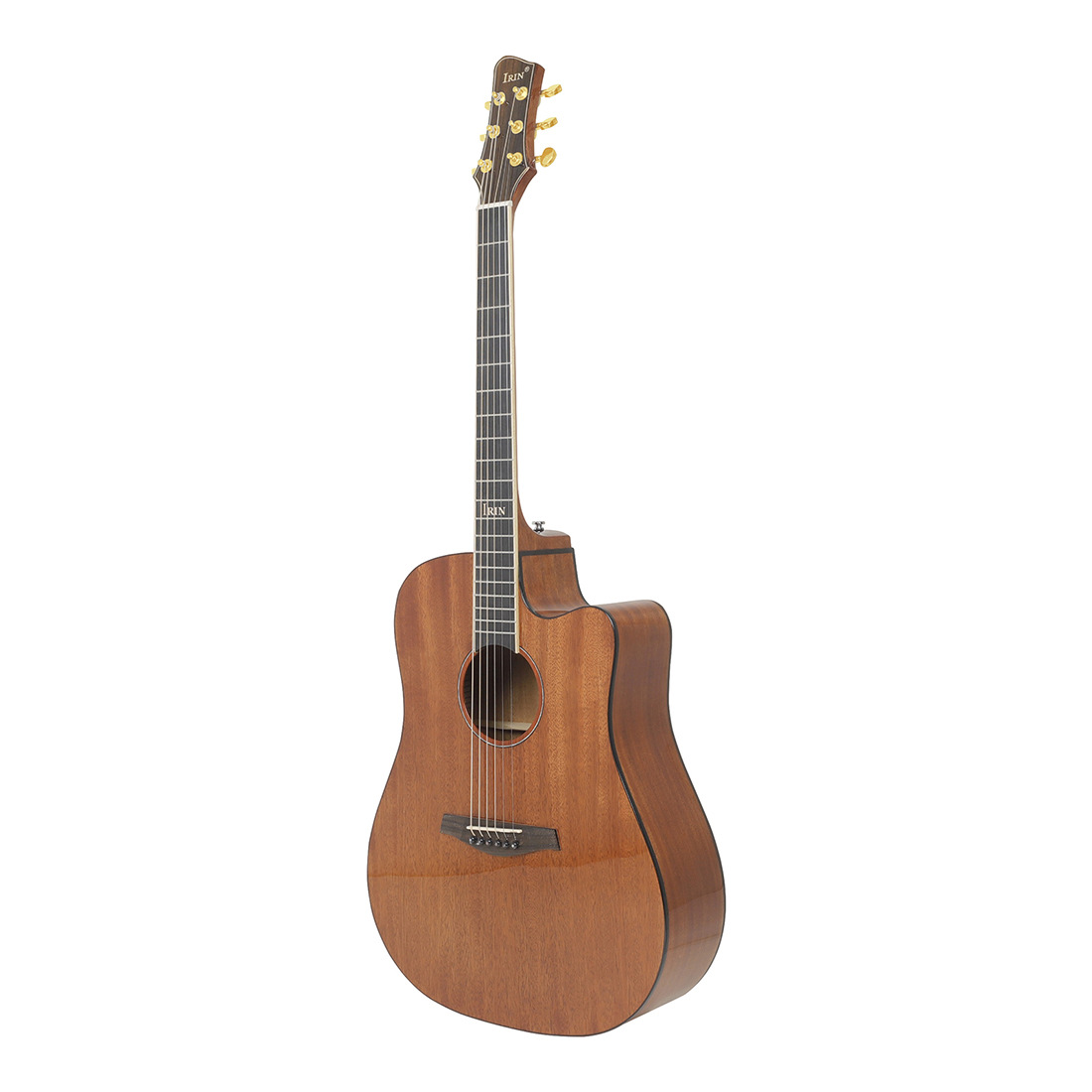 IRIN高端41寸民谣木吉他D型桶桃木芯云杉亮光吉他成人初学者乐器详情7
