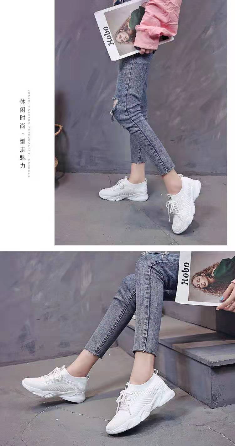 新款女鞋飞织女网鞋休闲运动鞋潮流韩版学生跑步运动鞋详情7