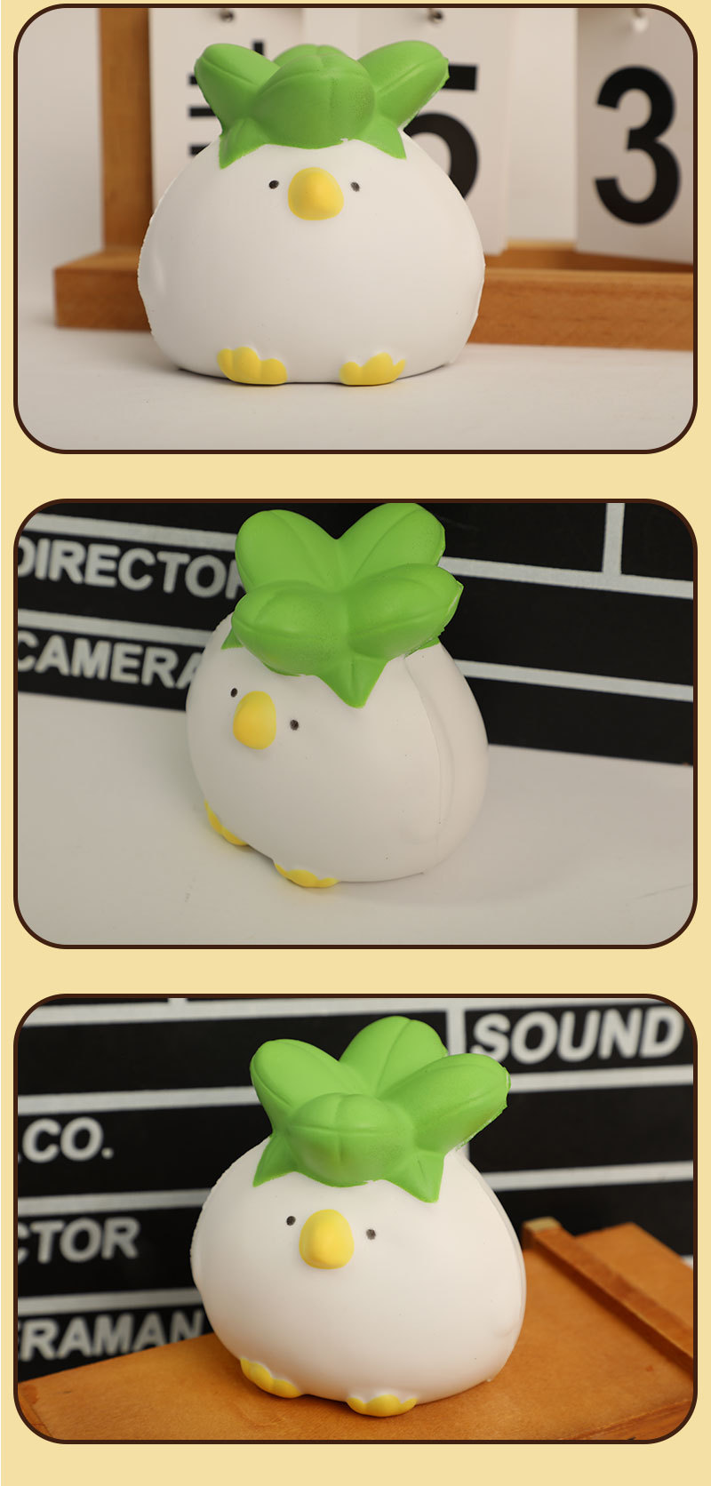 Creative stress-relieving pinch toys, Little Chicken PU, release stress, slow rebound, new and unique toys pic 5