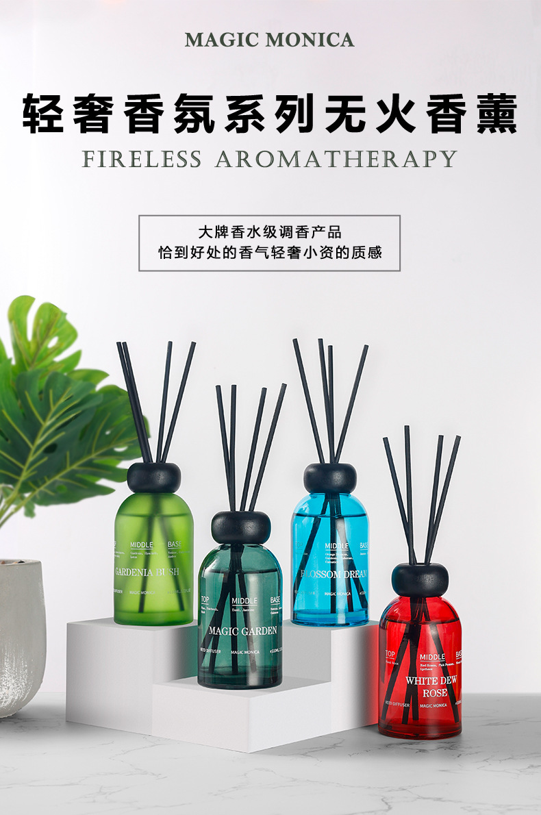 清仓黑盖无火香薰散香家用酒店香卧室扩香精油卫生间香水持久留香详情1