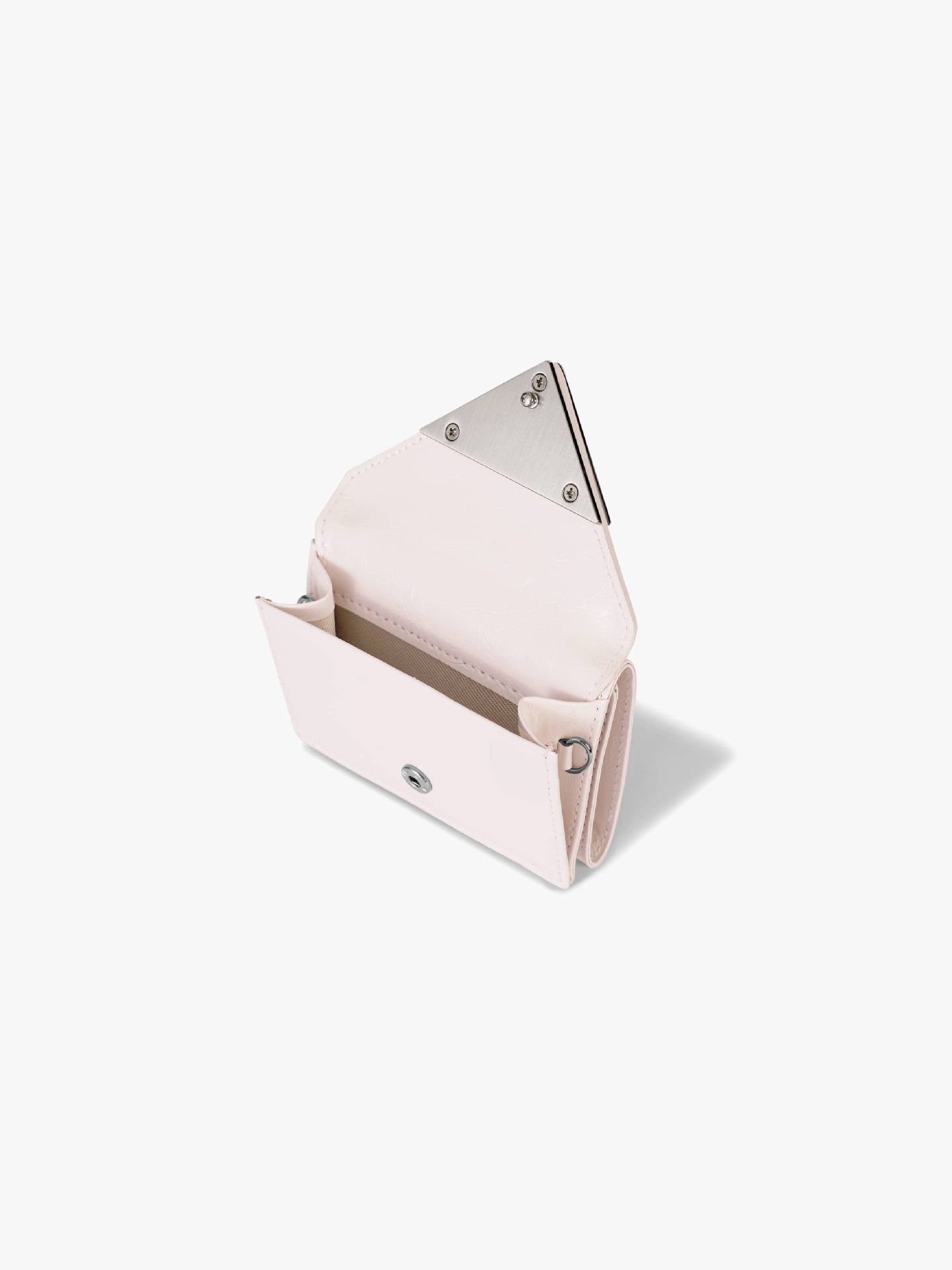 韩国小众fennec卡包三角牌翻盖证件卡包经典零钱纯色钱包男女通用详情13