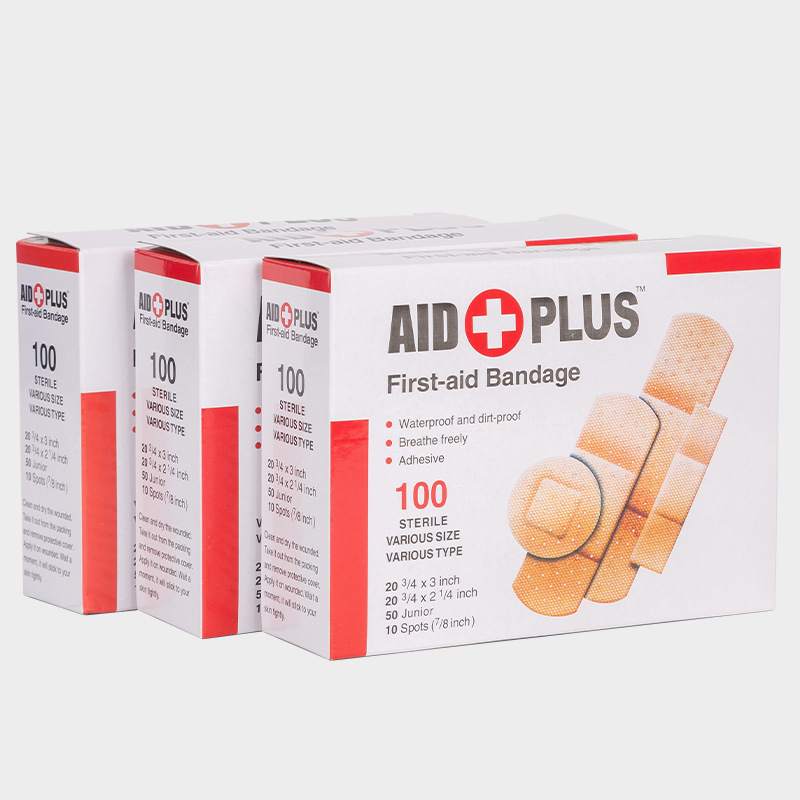 100 pieces of combination skin color micro-hole PVC band-aids and 4 types of combination band-aids are only for foreign trade export pic 4