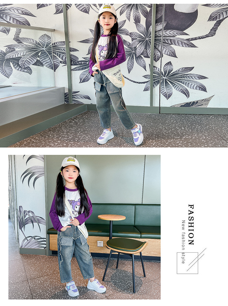 童鞋运动鞋皮面鞋子2024春秋新款儿童软底跑步鞋中大童女孩老爹鞋详情22