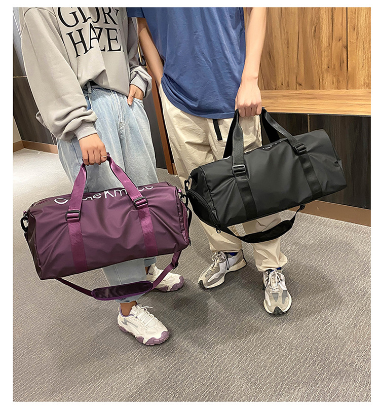 可套拉杆大容量手提旅行包通用干湿分离运动健身收纳包出差行李包详情20