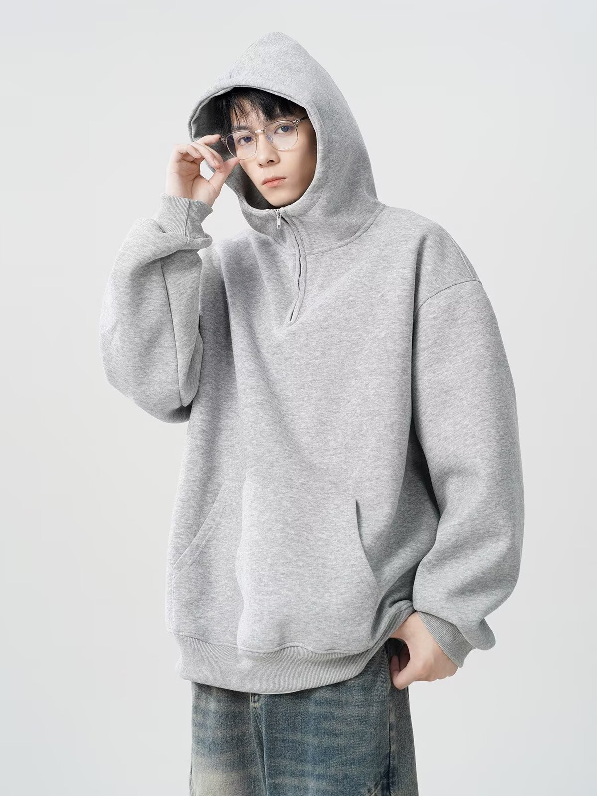  oversize casual versatile top fashion men's hoodie详情24