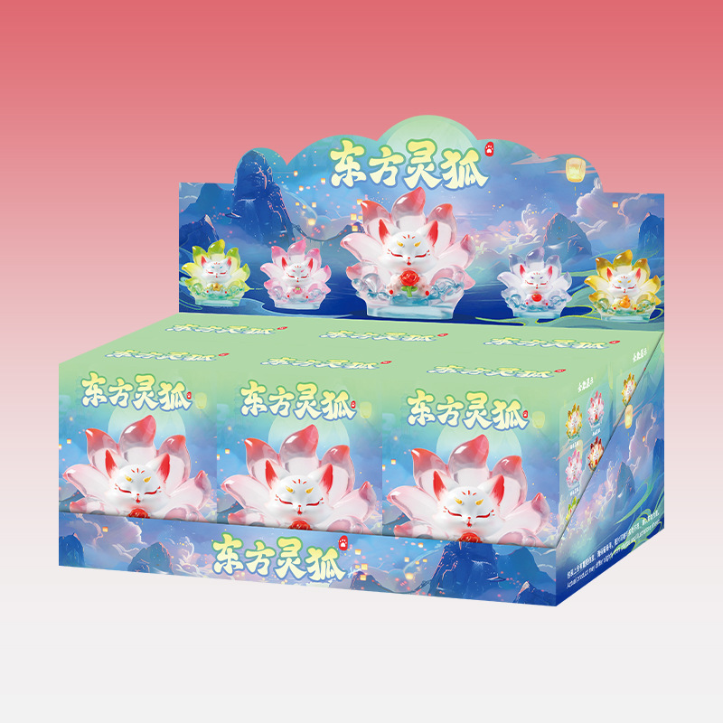 新款九尾狐山海灵狐潮玩盲盒手办网红公仔桌面装饰摆件礼物批发详情32