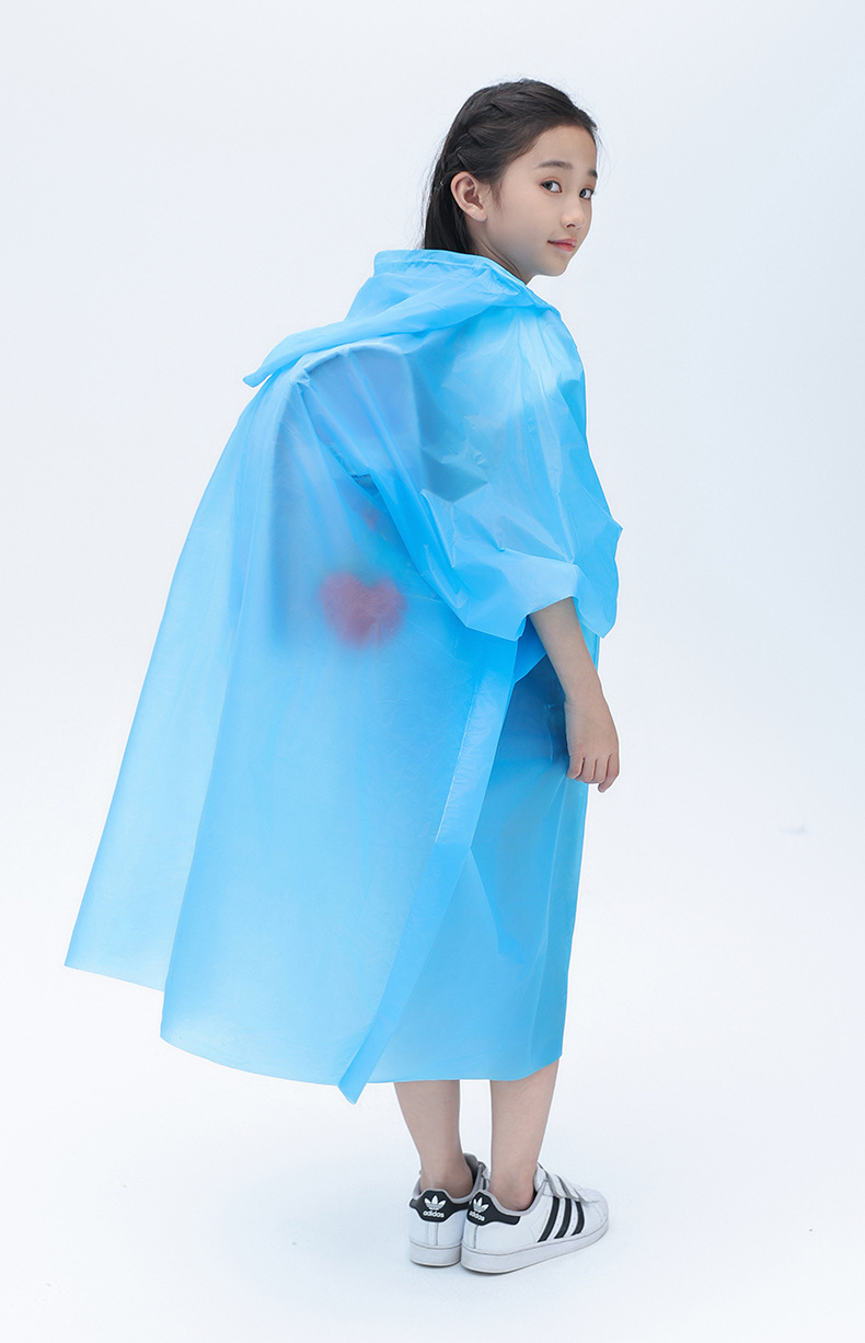 Wholesale of thickened EVA non-disposable raincoats for children, outdoor travel for boys and girls, long raincoats for primary school students and kindergartens pic 13