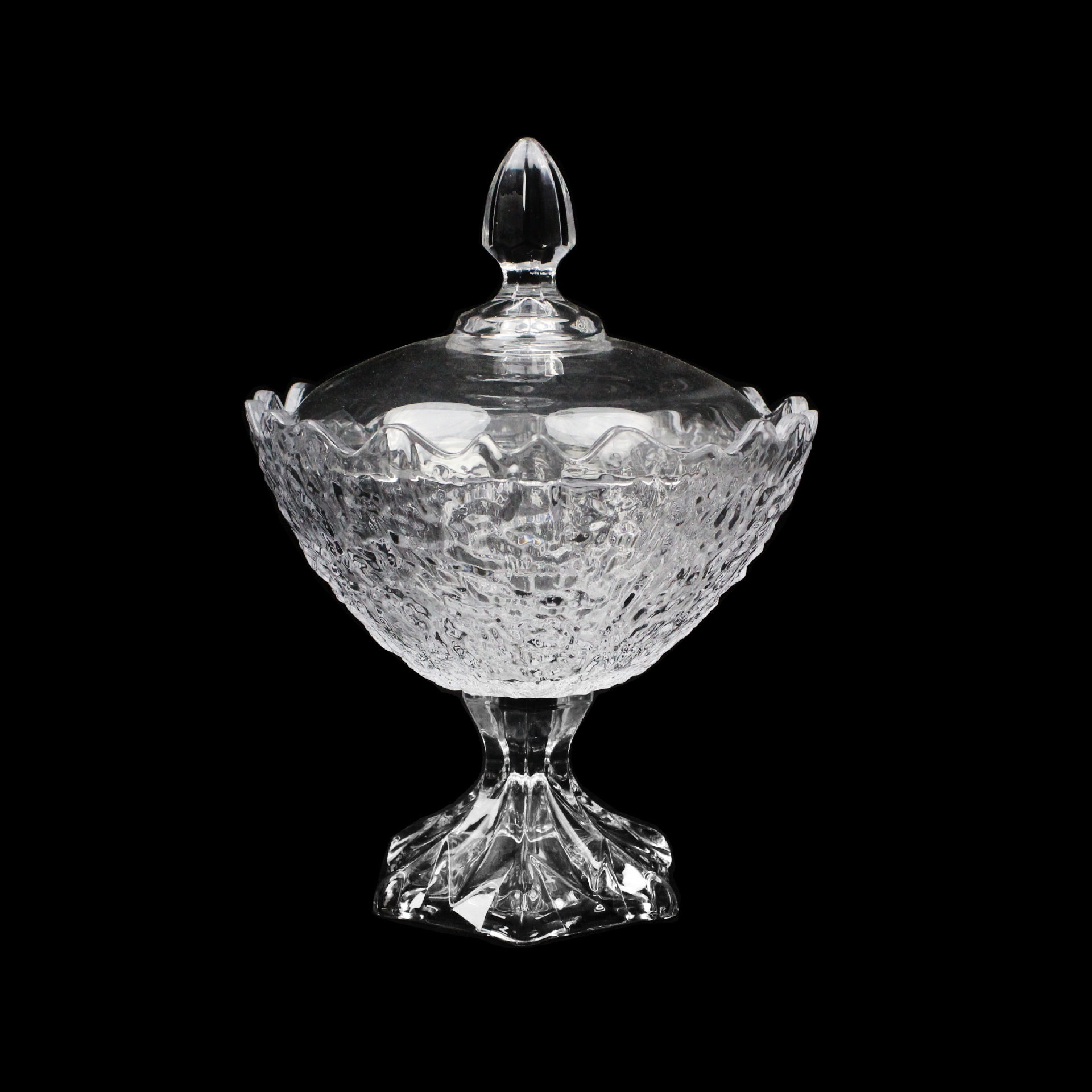 The new cross-border 2024 glacier bark glass fruit plate, fruit blue fruit bucket, kitchen and living room ornaments are selling well pic 9