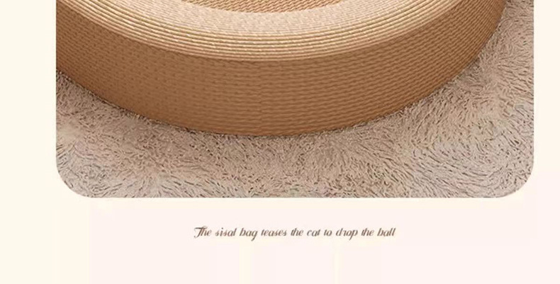 Pet supplies, toys, large cat scratch basin board, integrated cat bed, summer cool bed, sisal, scratch-resistant and non-flaking pic 4