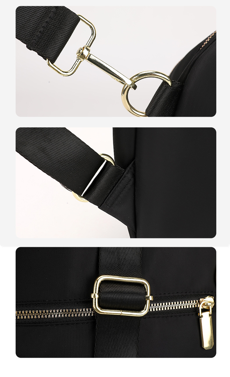 韩版气质简约女士双肩包新款百搭质感休闲包轻盈背包潮流靓丽女包详情25