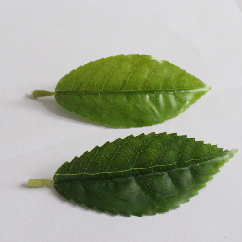 仿真红花油茶叶绿植单片毛尖茶叶绿茶大白茶红茶园林装饰摆设批发详情6