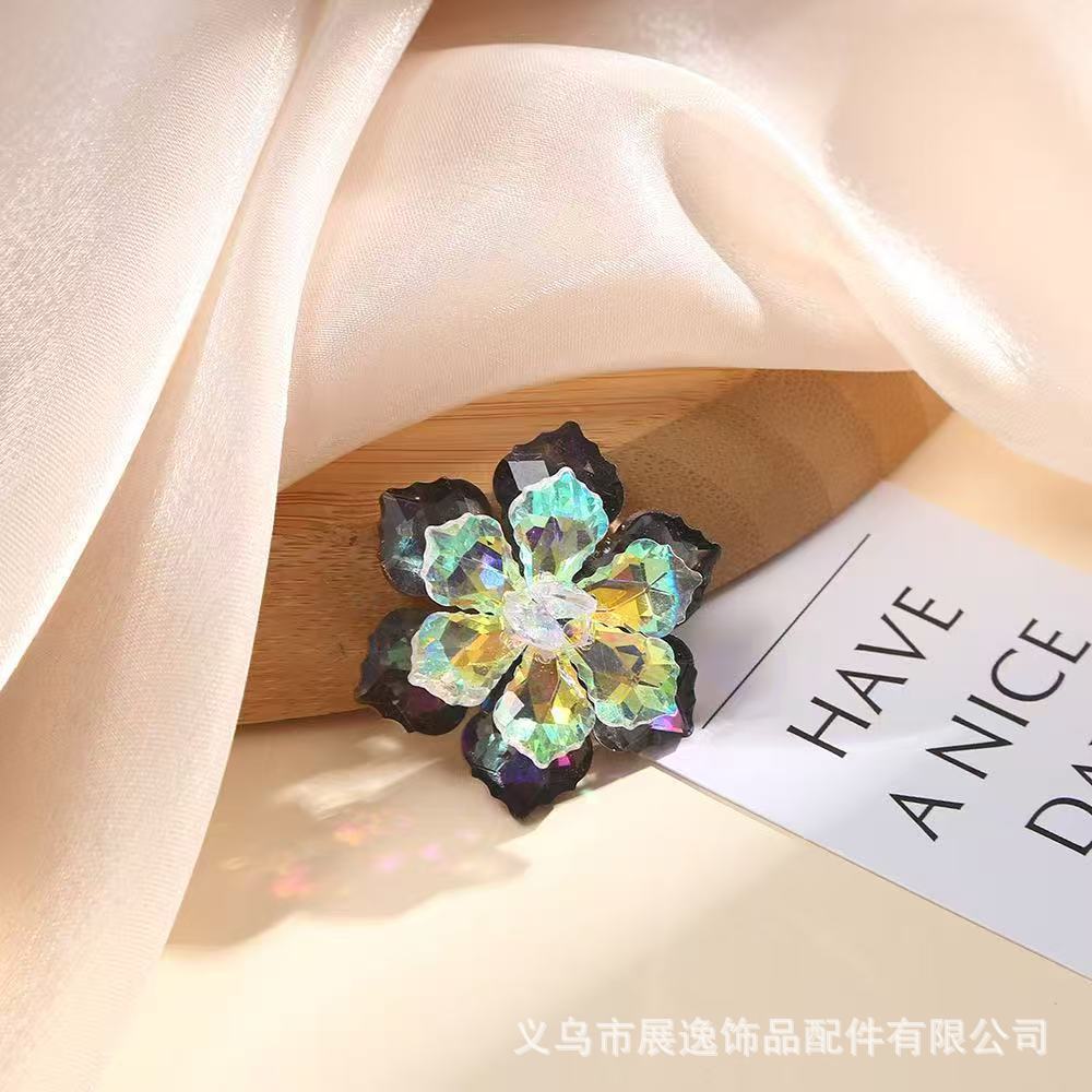 Colorful flower glass rhinestone, handmade DIY jewelry accessories, clothes, dance costumes, bags and other decorative accessories pic 1