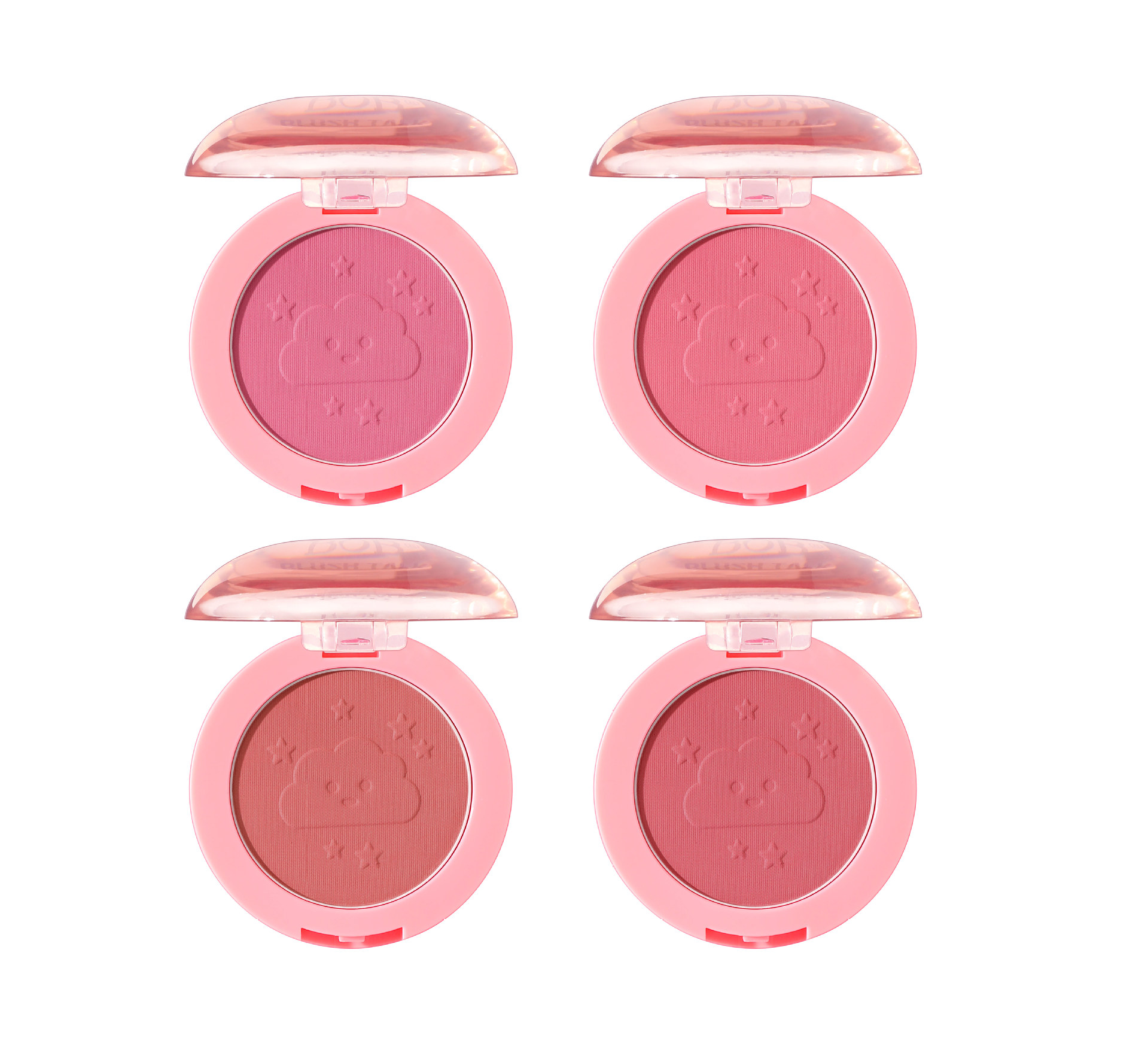 Cross-border bob Puffy, soft and misty blush, cheek color, pleasant atmosphere, matte and matte look, long-lasting makeup, girlish pink blush powder pic 7