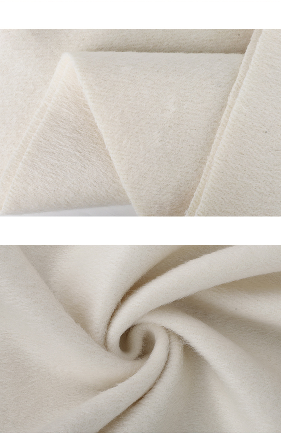 双面呢布料羊毛晴纶面料加厚保暖秋冬外套详情5