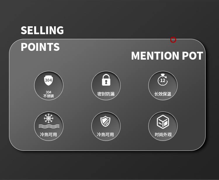 新款金提宝三环真空提锅304不锈钢双层保温盒便当盒便捷密封饭盒详情2