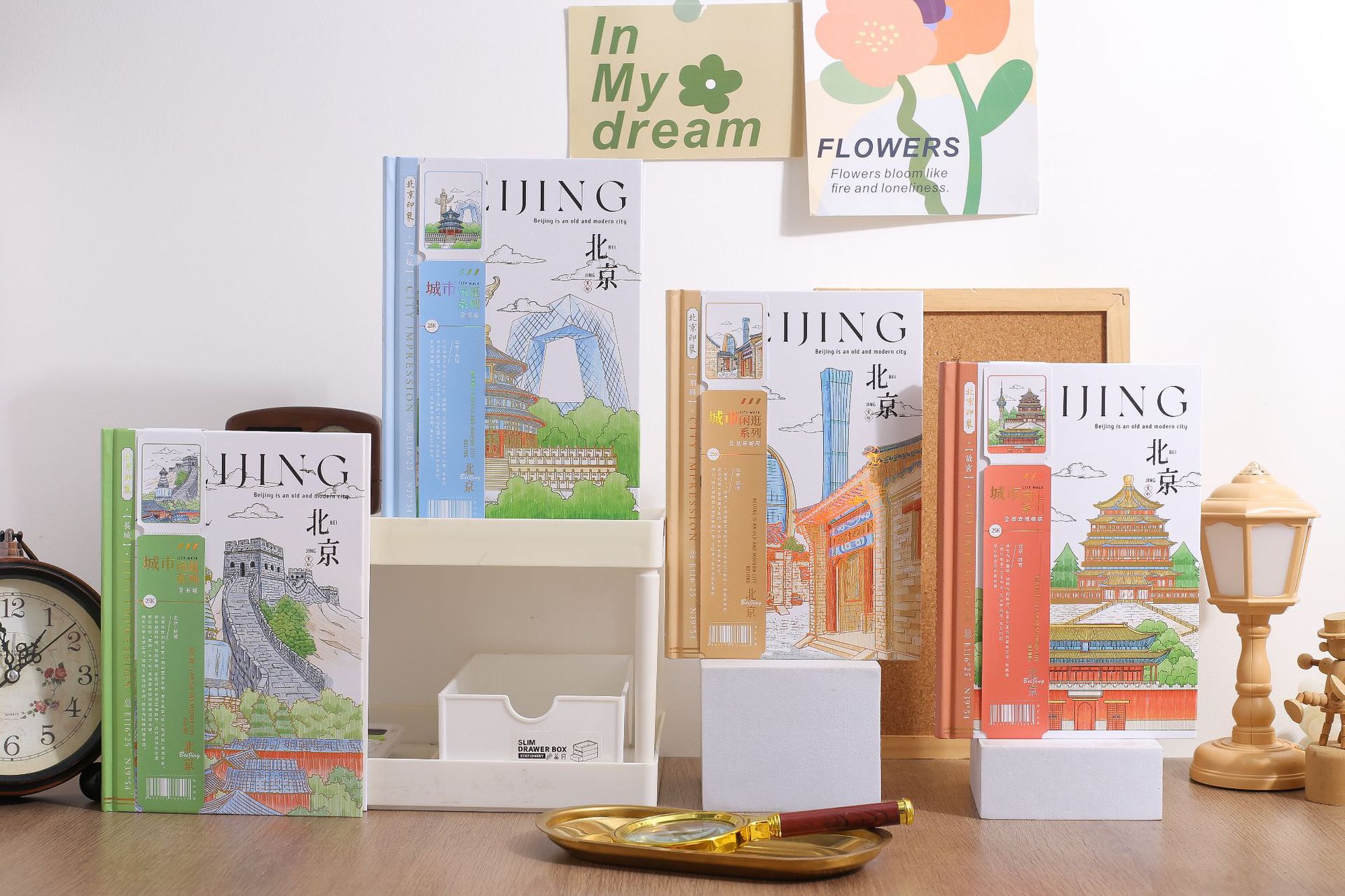 Jingu Stationery 25K City Stroll - Beijing Round-back Hardcover Notebooks, Handbooks, Student Notebooks pic 11