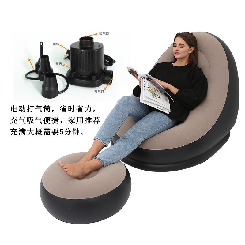 厂家批发多功能充气组合沙发单人沙发床懒人沙发午休躺椅详情11