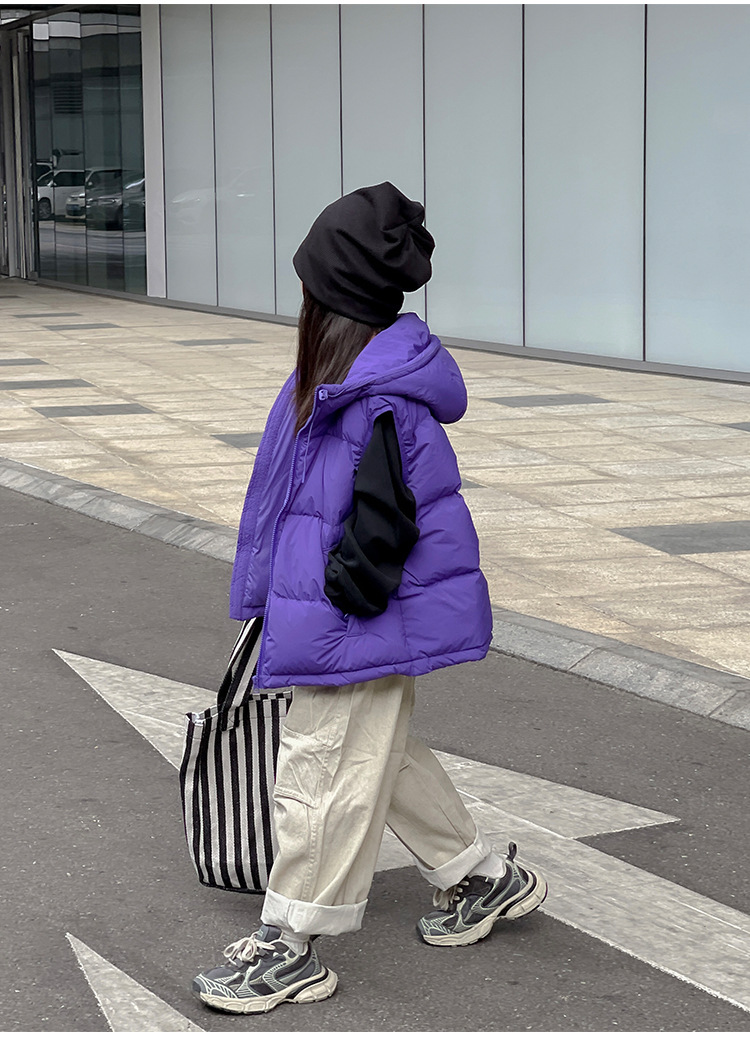 韩国童装儿童羽绒马甲秋装背心外穿男童女童幼儿园背心亲子装坎肩详情14