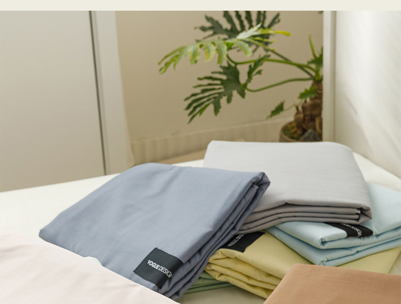 全棉100纯棉四件套轻奢简约长绒棉床单被套无印风学生宿舍三件套4详情6