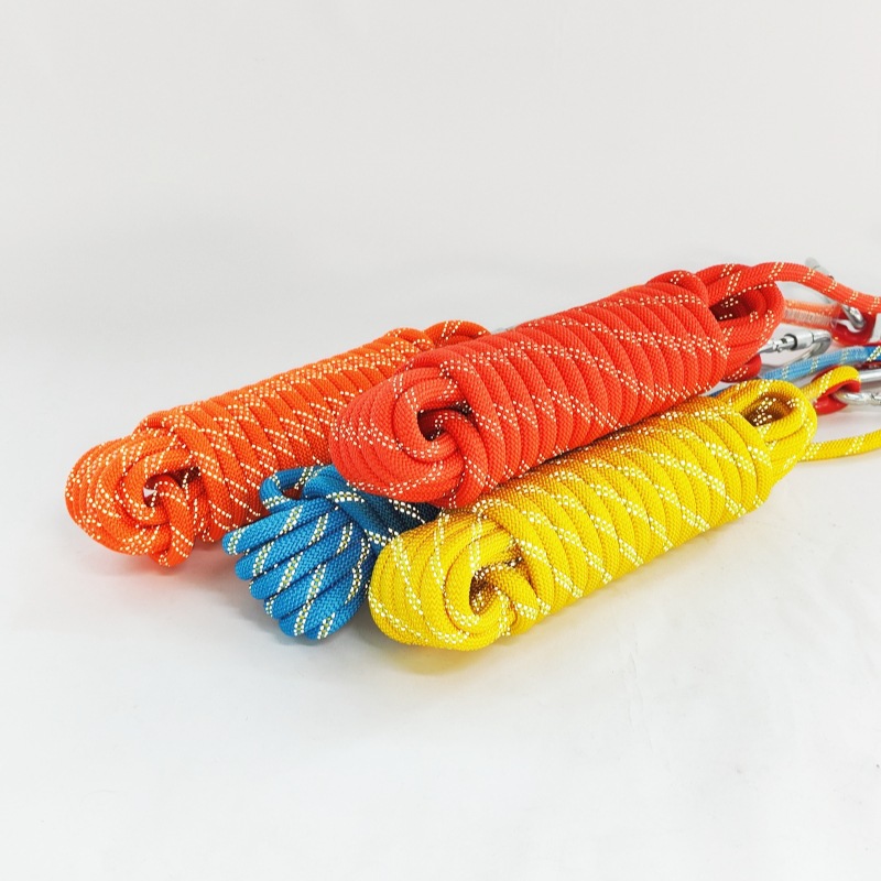 Cross-border discount: Reflective outdoor climbing rope, nylon rope, climbing rope, survival rope, rappelling rope, polyester mountaineering safety rope pic 19