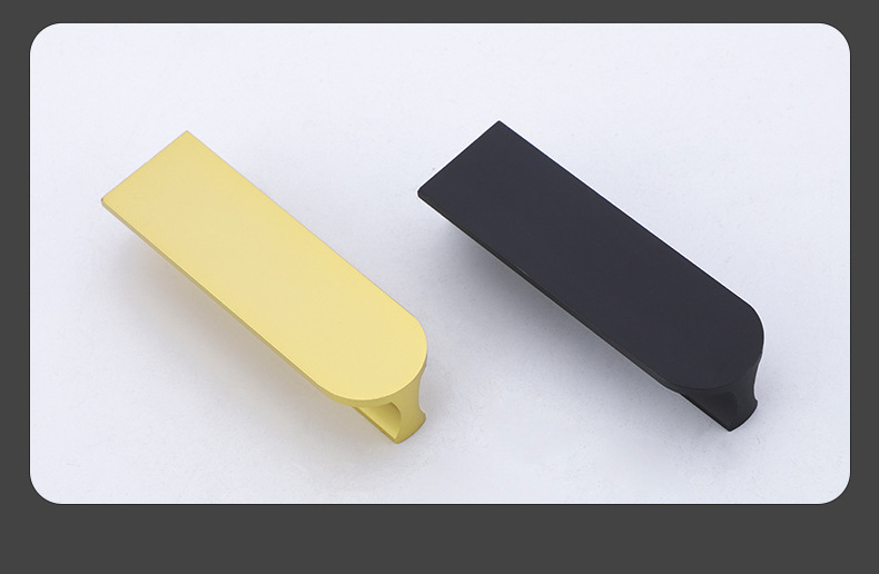 厂家直供现代简约铝合金柜门把手衣柜电视柜橱柜黑色家具五金拉手详情19