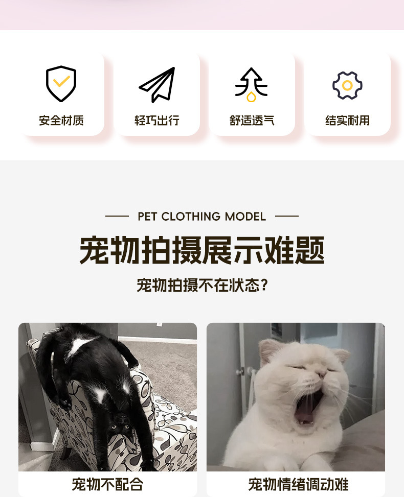 仿真博美公仔毛绒玩具小狗狗玩偶狗狗服装模特摄影摆件道具玩偶详情2